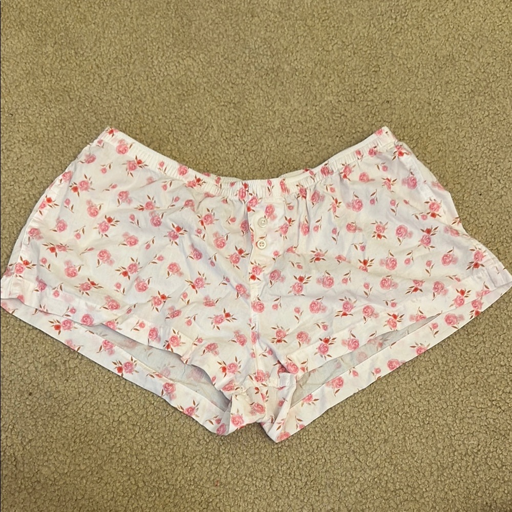 Floral Print Brandy Melville Pajama Shorts